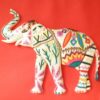 Detalle de relieve en madera de un "Elefante de Jaipur"