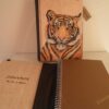 Funda para libreta con la imagen de un tigre