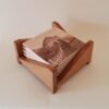 Juego de posavasos serie Asia Caja de madera clara